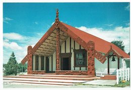 Neuseeland, New Zealand, Meeting House - Neuseeland