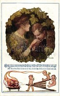 ** T4 German Romantic Art Postcard, Music Sheet, Deutscher Schulverein Karte Nr. 906. S: Schütz (vágott / Cut) - Zonder Classificatie