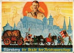 T3 1933 Nürnberg Die Stadt Der Reichsparteitag. Nürnberger Tand Geht Durch Alle Land / German Nazi (NSDAP) Propaganda, H - Non Classés