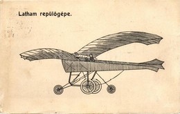 T4 Latham Repülőgépe; Kiadja Bíró A. / Aviator Bleriot (wet Damage) - Ohne Zuordnung