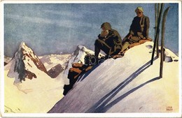 ** T2/T3 Wintersport / Winter Sport, Ski. B.K.W.I. 519-3. S: Otto Barth (EK) - Ohne Zuordnung