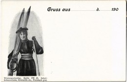 ** T2/T3 Schneeschuhe, Rennwölfe Etc. Lady With Ski, Winter Sport. Wintersportverlag, Berlin SW. 46. - Non Classés