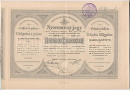 Budapest 1903. 'Magyar Jelzálog-Hitelbank' Nyeremény Kötvénye, Bélyegzéssel T:II - Unclassified