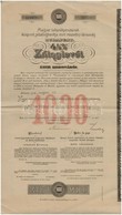 1908-1913. 'Magyar Takarékpénztárak Központi Jelzálogbankja Mint Részvénytársaság' 4 1/2%-os Záloglevél 1000K-ról, Szelv - Unclassified