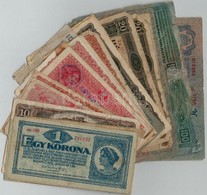 36db-os Korona Bankjegy Tétel, Nagyrészt Az 1920-as Magyar Korona Kiadásból T:III-IV - Zonder Classificatie