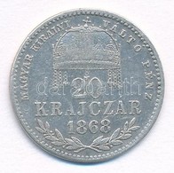 1868KB 20kr Ag 'Magyar Királyi Váltó Pénz' T:2 - Zonder Classificatie