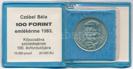 1983. 100Ft Alpakka 'Czóbel Béla' Eredeti Tokban, Tanúsítvánnyal T:BU - Zonder Classificatie