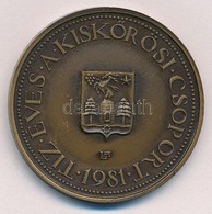 Lapis András (1942-) 1981. '10 éves A Kiskőrösi Csoport / Petőfi Szülőháza' Br Emlékérem (42,5mm) T:1 - Non Classés