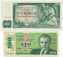 Csehszlovákia 1961. 100K + 1989. 100K T:III
Czechoslovakia 1961. 100 Korun + 1989. 100 Korun C:F - Non Classés