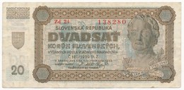 Szlovákia 1942. 20K T:III
Slovakia 1942. 20 Korun C:F - Zonder Classificatie