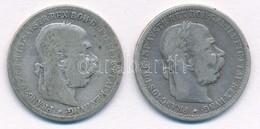 Ausztria 1893-1894. 1K Ag 'Ferenc József' (2xklf) T:3
Austria 1893-1894. 1 Corona Ag 'Franz Joseph' (2xdiff) C:F - Ohne Zuordnung