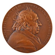 Franciaország 1886. 'Michel Eugene Chevreul 100. Születésnapja' Br Emlékérem, Peremén 'BRONZE' Jelzés. Szign.: O. Roty ( - Sin Clasificación