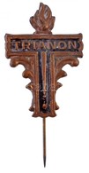~1930. 'Trianon' Festett Br Kitűző (31x21mm) T:2 - Unclassified