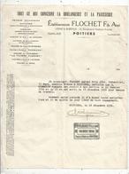 EN TËTE DE FACTURE ,... Concerne Boulangerie Et Patisserie , Ets Flochet Fils Ainè , POITIERS , 1936  ,frais Fr 1.55 E - Alimentos
