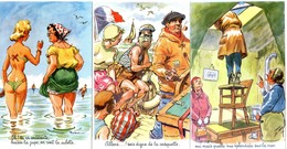 Humour - Lot De  Cartes - Illustrteur Ordner - Theme Des Vacances - Ordner, P.