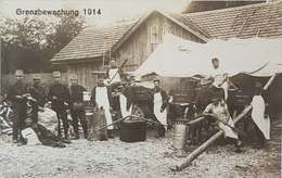 SCHWEIZ 1914 FOTO AK GRENZ GRENZBEWACHUNG FUSILIER BAT. 68 BRIEFMARKE ZURICH UNTERSTRASSE - Zürich