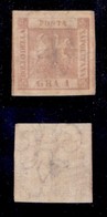 ANTICHI STATI ITALIANI - Napoli - 1858 - 1 Grano (4d) - Carta Sottile - Senza Gomma (700 Senza Gomma) - Autres & Non Classés