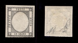 ANTICHI STATI ITALIANI - Napoli - 1861 - 1 Grano (19a - Grigio) - Gomma Originale - Diena (650) - Andere & Zonder Classificatie