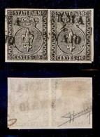 ANTICHI STATI ITALIANI - Parma - 1852 - 10 Cent (2) - Coppia Orizzontale - Sorani (700) - Andere & Zonder Classificatie