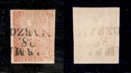 ANTICHI STATI ITALIANI - Parma - 1853 - 15 Cent (7) - Stampa Povera - Lieve Abrasione Sulla Corona (600) - Autres & Non Classés
