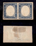 ANTICHI STATI ITALIANI - Sardegna - 1860 - Effigi Capovolte - 20 Cent (15Cc) - Coppia Orizzontale - Gomma Originale - Ce - Altri & Non Classificati