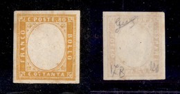 ANTICHI STATI ITALIANI - Sardegna - 1861 - Prova - Senza Effigie - 80 Cent (17C) - Gomma Integra - Cert. Biondi - Otros & Sin Clasificación