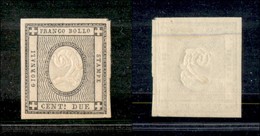 ANTICHI STATI ITALIANI - Sardegna - 1861 - 2 Cent (20) - Gomma Originale (500) - Sonstige & Ohne Zuordnung