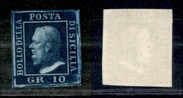 ANTICHI STATI ITALIANI - Sicilia - 1859 - 10 Grana (12) - Senza Gomma - Otros & Sin Clasificación