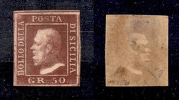 ANTICHI STATI ITALIANI - Sicilia - 1859 - 50 Grana (14) - Gomma Originale - Diena (1.800) - Otros & Sin Clasificación