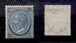 REGNO - 1865 - 20 Cent Su 15 (24 - Secondo Tipo) - Gomma Integra - Diena + Cert. Raybaudi (13.000) - Autres & Non Classés