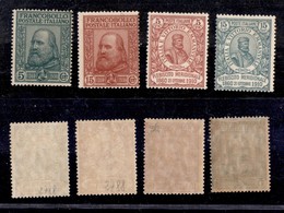 REGNO - 1910 - Garibaldi (87/90) - Serie Completa - Gomma Integra (2.400) - Other & Unclassified