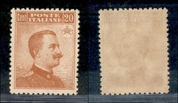 REGNO - 1916 - 20 Cent Michetti (107) - Gomma Integra (200) - Otros & Sin Clasificación