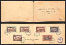 REGNO - 1924 - Libretto Francobolli Commemorativi Dell'anno Santo 1925 (169/174) - Serie Completa - Annullati Napoli Cor - Otros & Sin Clasificación