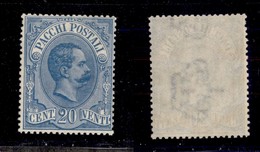 REGNO - 1886 - 20 Cent (2) - Gomma Integra (600) - Other & Unclassified