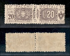 REGNO - 1922 - 20 Lire (19) - Gomma Integra (375) - Autres & Non Classés