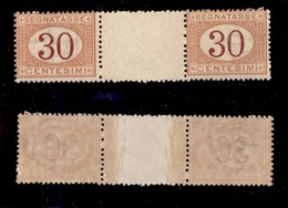 REGNO - 1890 - 30 Cent (23) - Coppia Con Interspazio Al Centro - Gomma Integra (1.650) - Other & Unclassified