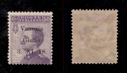 OCCUPAZIONI I GUERRA MONDIALE - Venezia Giulia - 1918 - Saggi - 50 Cent Michetti (S1) - Gomma Originale - Diena (1.500) - Other & Unclassified