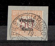 OCCUPAZIONI I GUERRA MONDIALE - Venezia Giulia - 1918 - 50 Cent (6) Usato Su Frammento (380+) - Other & Unclassified