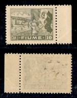 OCCUPAZIONI I GUERRA MONDIALE - Fiume - 1919 - 10 Corone (C48) - Gomma Originale (280) - Autres & Non Classés