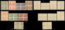 OCCUPAZIONI I GUERRA MONDIALE - Fiume - 1919 - Poste Fiume (49/56) - Serie Completa In Quartine - Gomma Integra (800+) - Autres & Non Classés