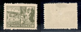 OCCUPAZIONI I GUERRA MONDIALE - Fiume - 1919 - 10 Corone (56/II) - Dentellato 10 1/2 - Gomma Originale (650) - Other & Unclassified