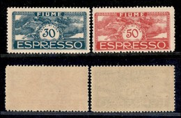 OCCUPAZIONI I GUERRA MONDIALE - Fiume - 1920 - Espressi (1/2) - Serie Completa - Gomma Integra (250) - Other & Unclassified