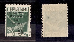 OCCUPAZIONI I GUERRA MONDIALE - Veglia - 1920 - 55 Cent Su 5 Cent (10l) Con Doppia Dentellatura Verticale - Gomma Integr - Otros & Sin Clasificación