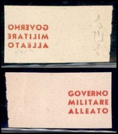 OCCUPAZIONI STRANIERE DI TERRITORI ITALIANI - Occupazione Anglo-Americana - Napoli - 1943 - Prova Di Stampa (in Rosso) D - Other & Unclassified