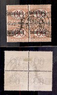 UFFICI POSTALI ALL'ESTERO - Levante - Costantinopoli - 1922 - 60 Cent (3bab) - Quartina Usata - Soprastampe A Sinistra - - Altri & Non Classificati