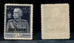 COLONIE - Cirenaica - 1926 - 1,25 Lire Giubileo (26) - Gomma Integra (2.000) - Otros & Sin Clasificación