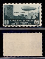 COLONIE - Egeo - Emissioni Generali - 1933 - 10 Lire Zeppelin (24) - Gomma Integra (450) - Altri & Non Classificati