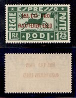 COLONIE - Egeo - Occupazione Tedesca Dell'Egeo - 1943 - 1,25 + 1,25 Lire (3) - Gomma Integra - Piega Diagonale (400) - Other & Unclassified