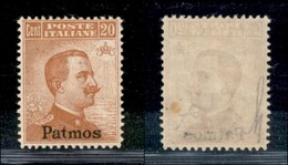 COLONIE - Egeo - Patmo - 1921/1922 - 20 Cent Michetti (11) - Gomma Originale (260) - Other & Unclassified
