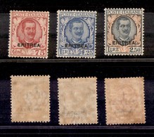 COLONIE - Eritrea - 1926 - Floreale (113/115) - Serie Completa - Ottimamente Centrati - Gomma Integra (3.750) - Other & Unclassified